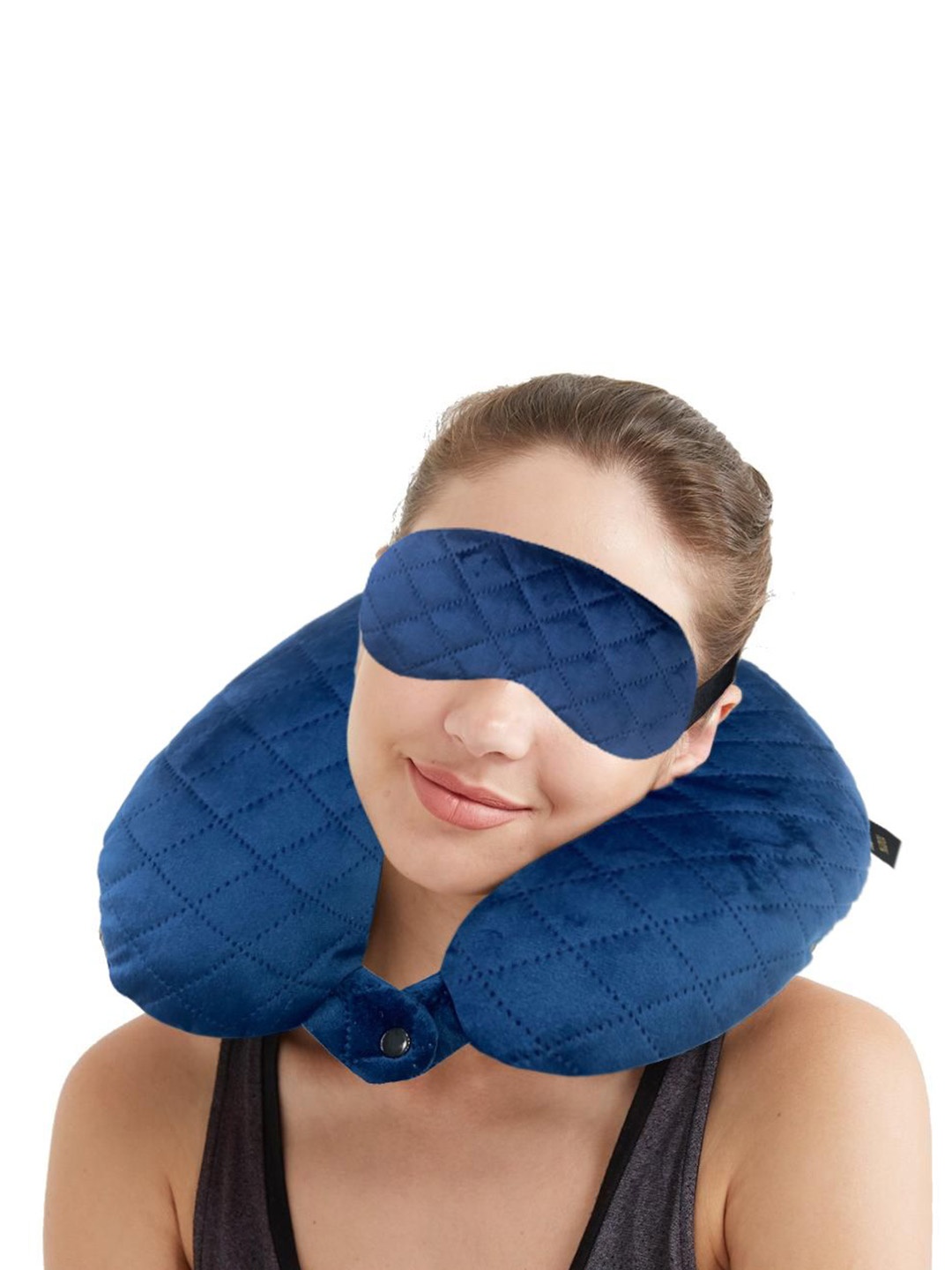 

Lushomes Set of 2 Eyemask Travel Accessory, Navy blue