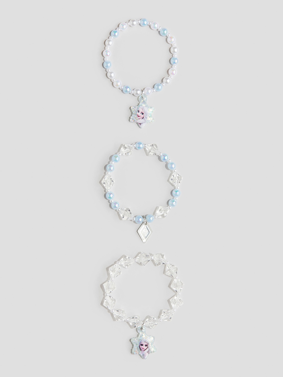 

H&M Girls 3-Pack Beaded Bracelets, Blue