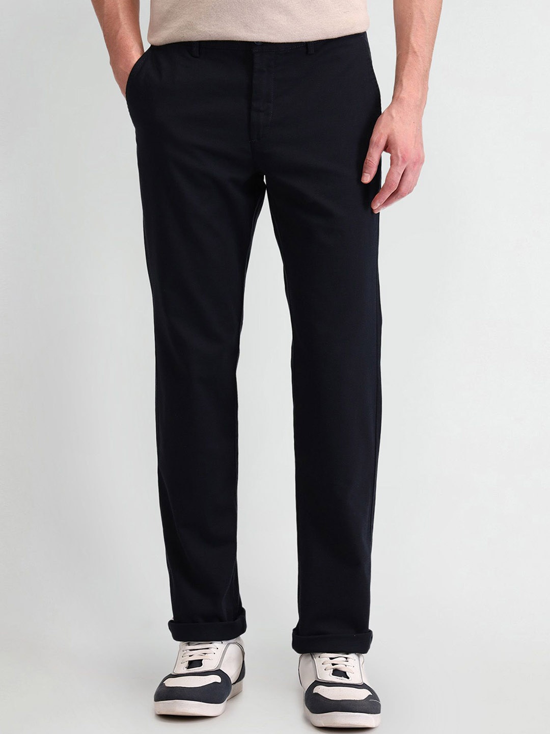 

Arrow Sport Men Classic Trousers, Navy blue