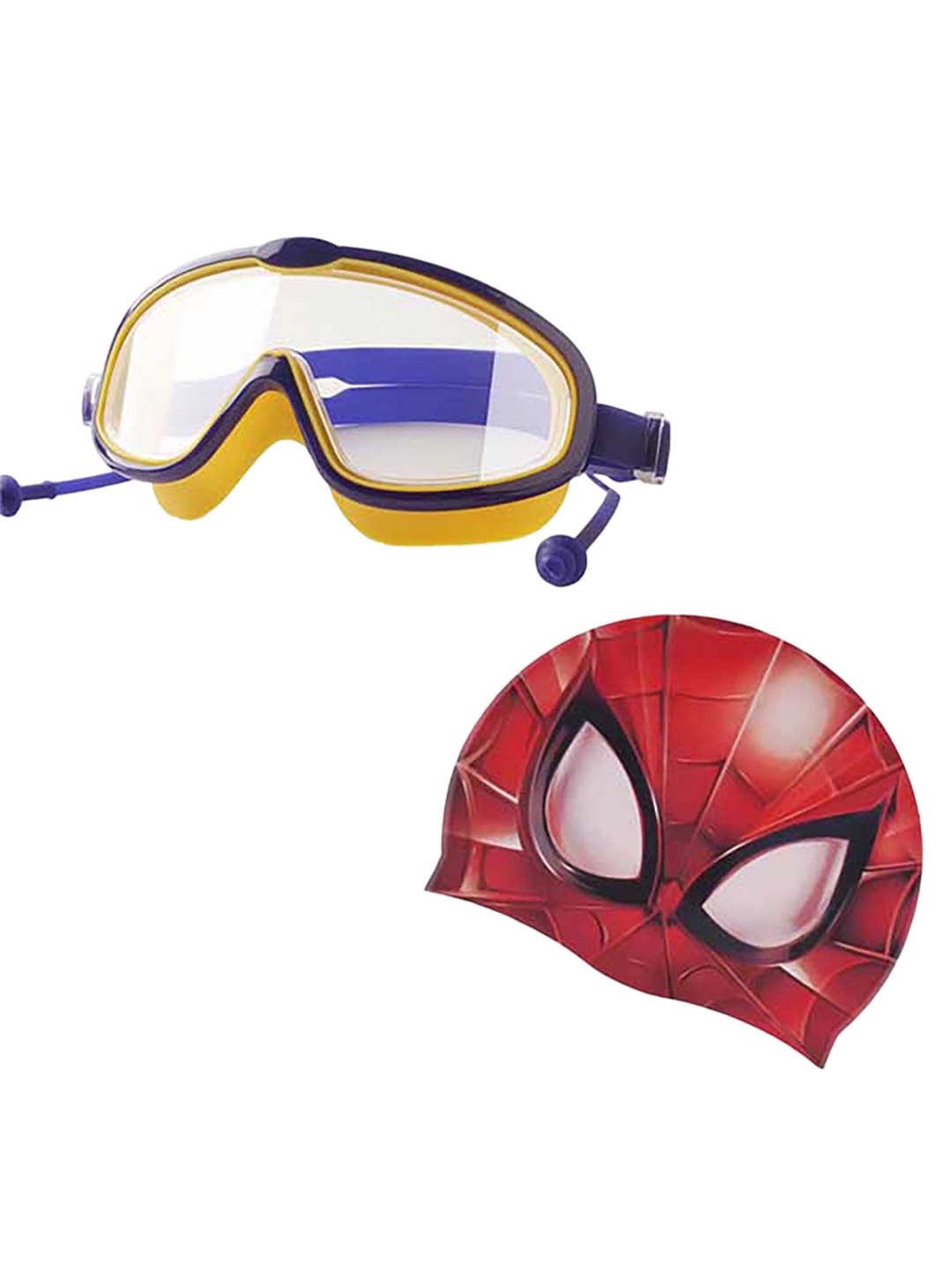 

lil PLANET Kids Swimming Goggles & Hat Combo, Yellow