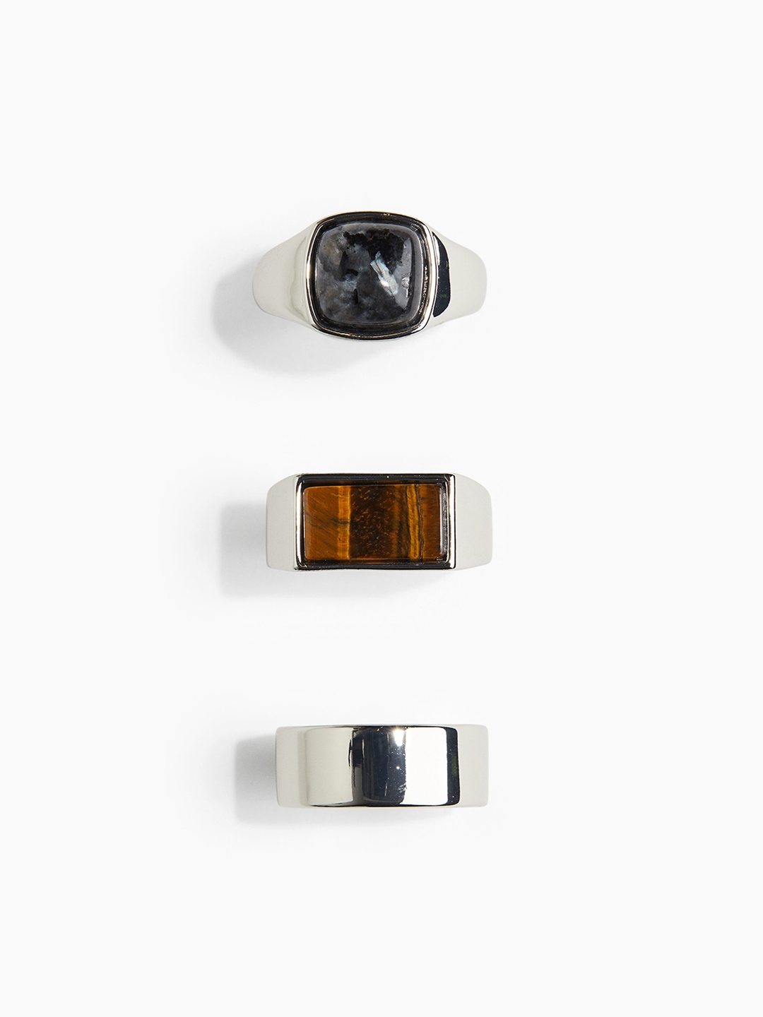 

H&M 3-Pack rings, Silver