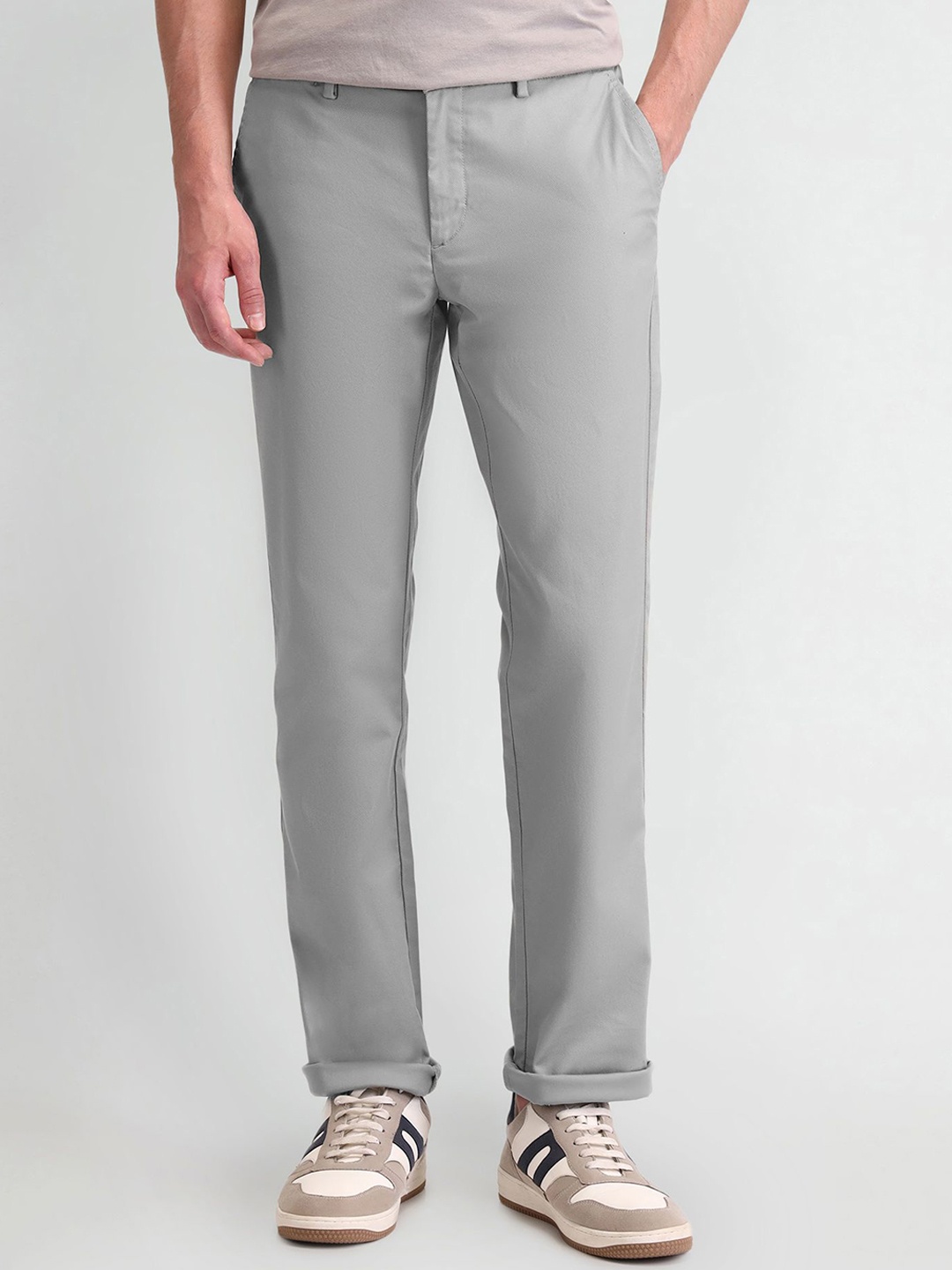 

Arrow Sport Men Classic Trousers, Grey