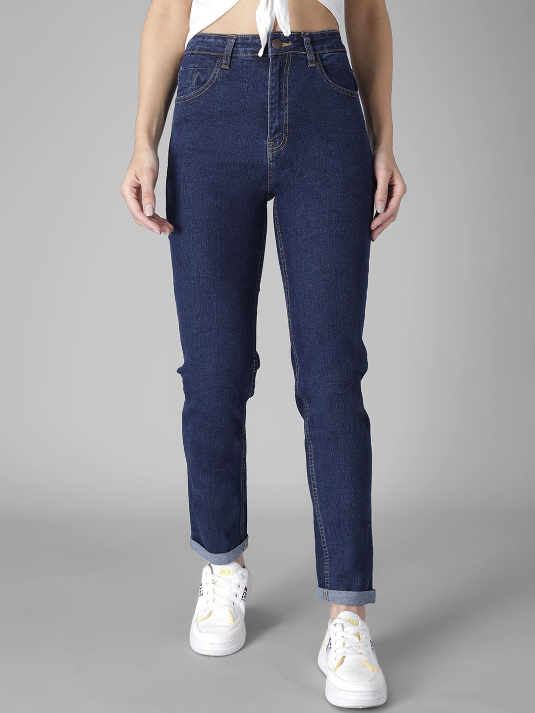 

Kotty Women Jean Slim Fit High-Rise Stretchable Jeans, Blue