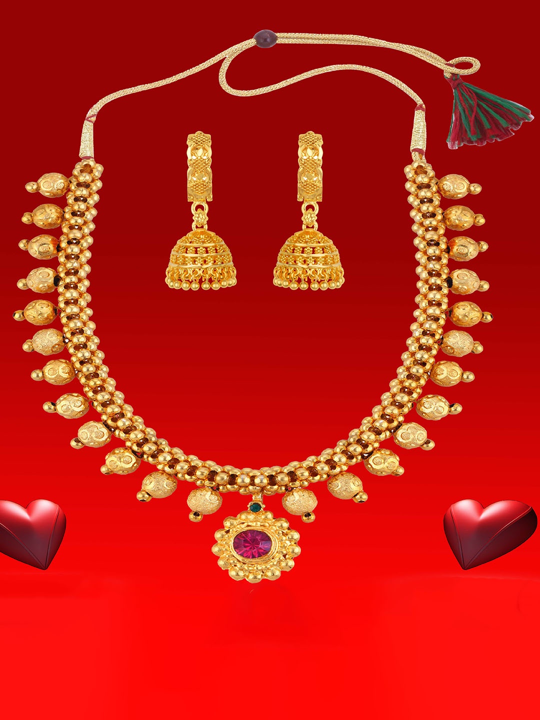 

Heer Collection Gold-Plated Jewellery Set