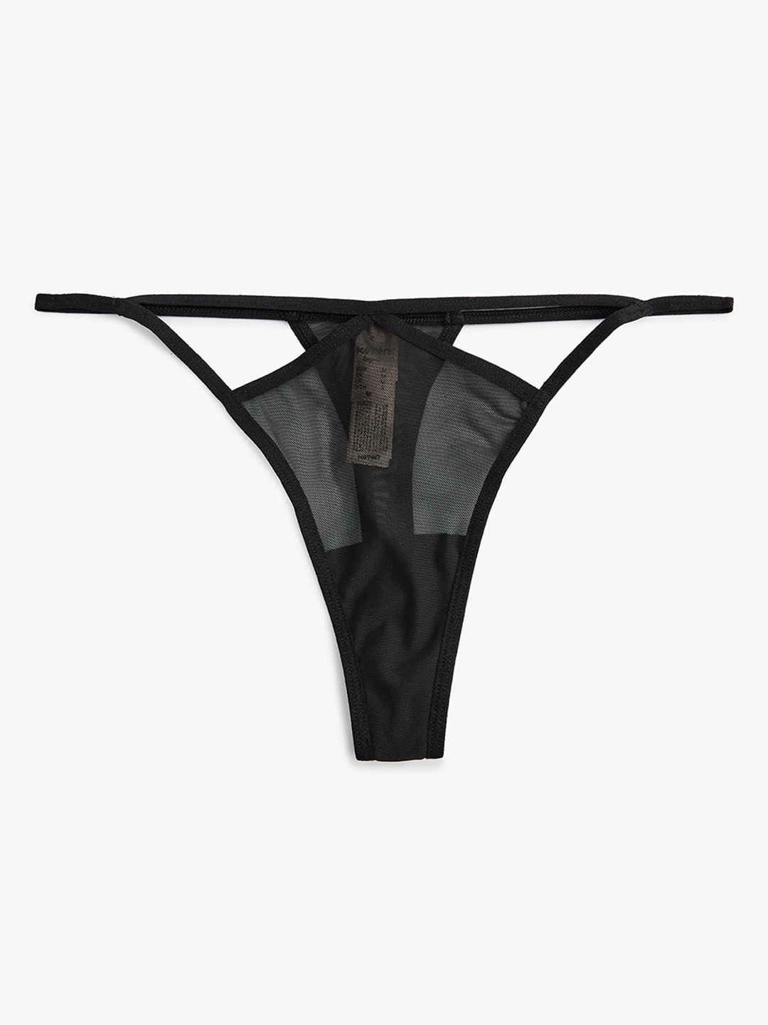 

Koton Low-Rise Thong Briefs 8684288767781, Black