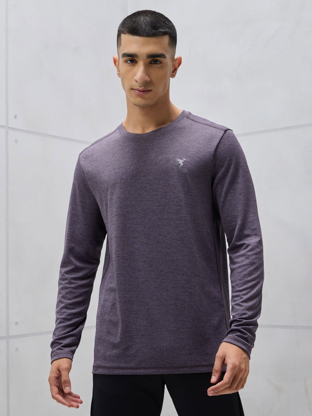 

Technosport Men UPF50 Slim Fit T-shirt, Purple