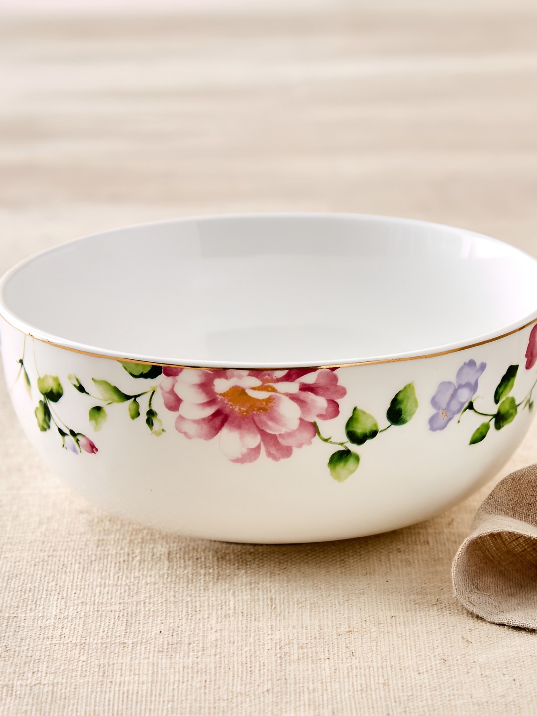 

Home Centre White 2024 1 Pieces Bone China Serving Bowl