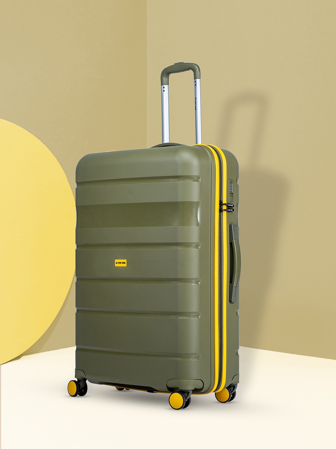 

Stony Brook by Nasher MilesHard-Sided Medium Trolley Bag, Olive