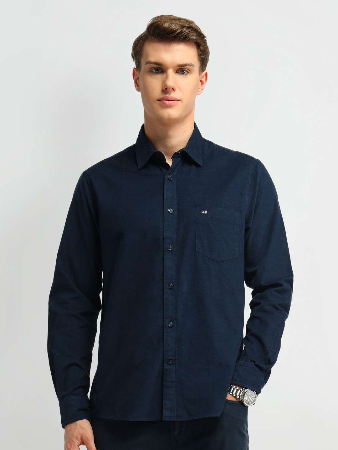

Arrow Sport Men Classic Tailored Fit Opaque Casual Shirt, Blue