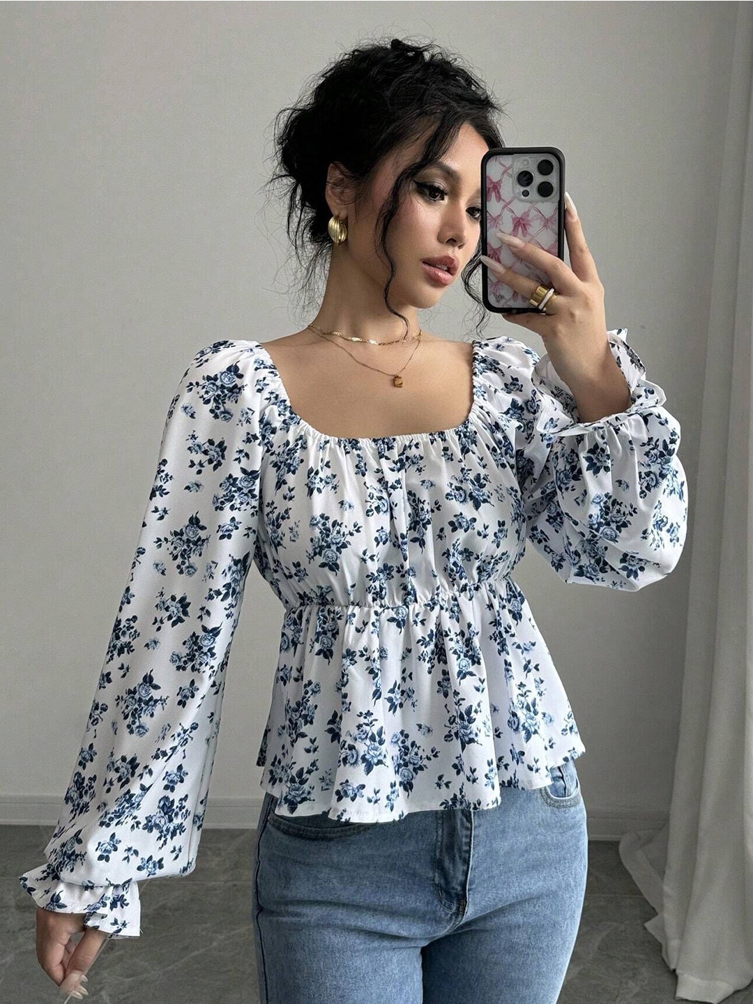 

HERE&NOW Womens Styled Back Top, White