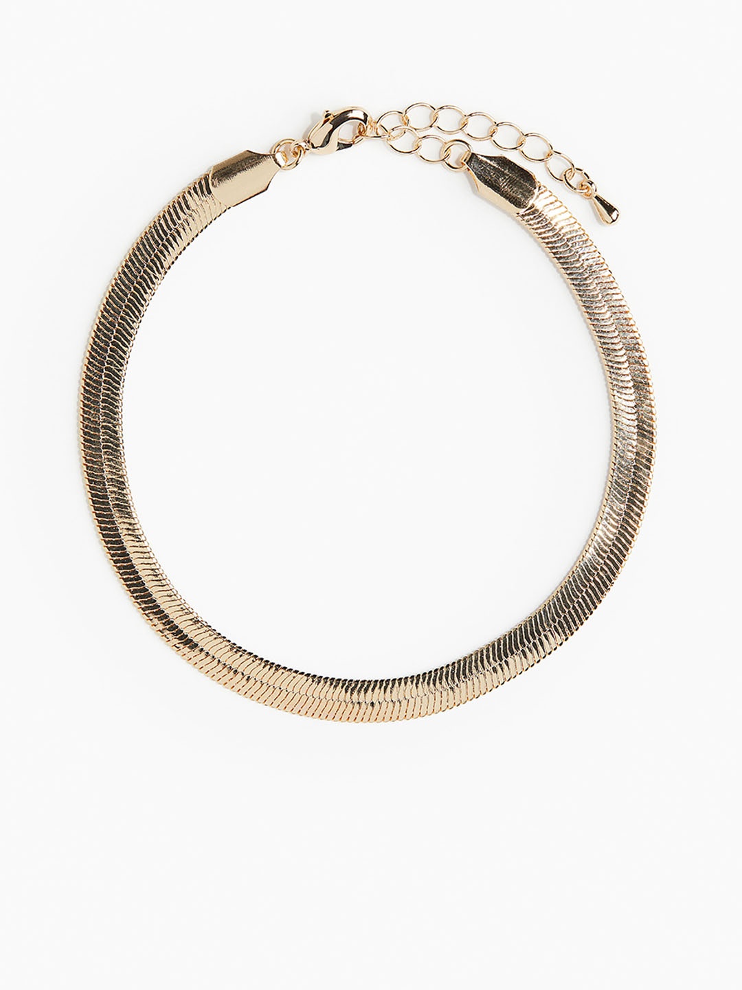 

H&M Herringbone Chain Anklet, Gold