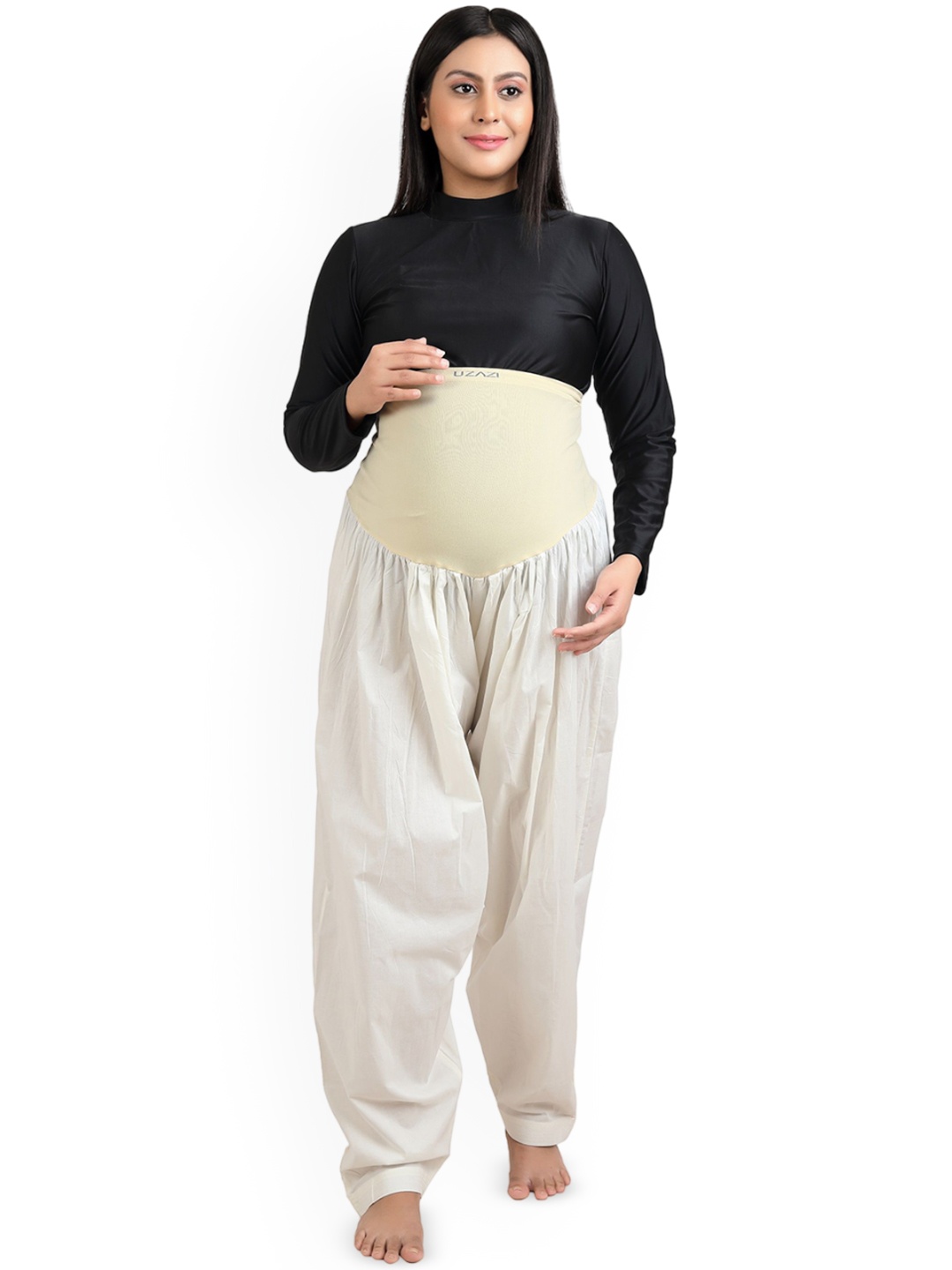 

Uzazi Women High-Rise Maternity Salwar, Off white