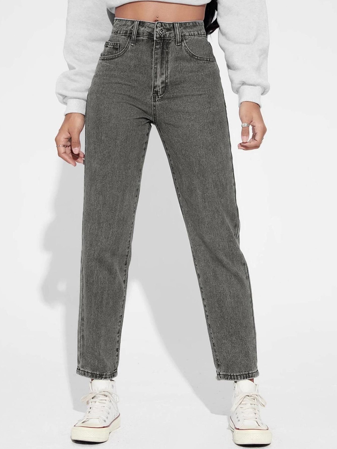 

Kotty Women High-Rise Stretchable Jeans, Grey