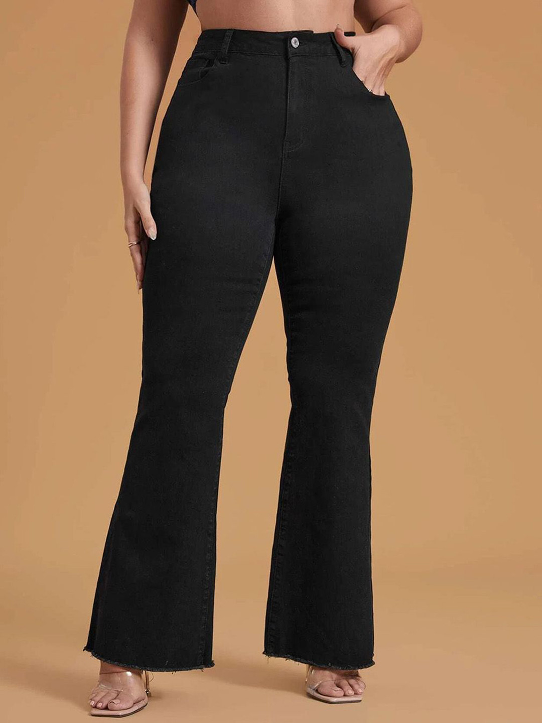 

Kotty Women Bootcut Stretchable Jeans, Black