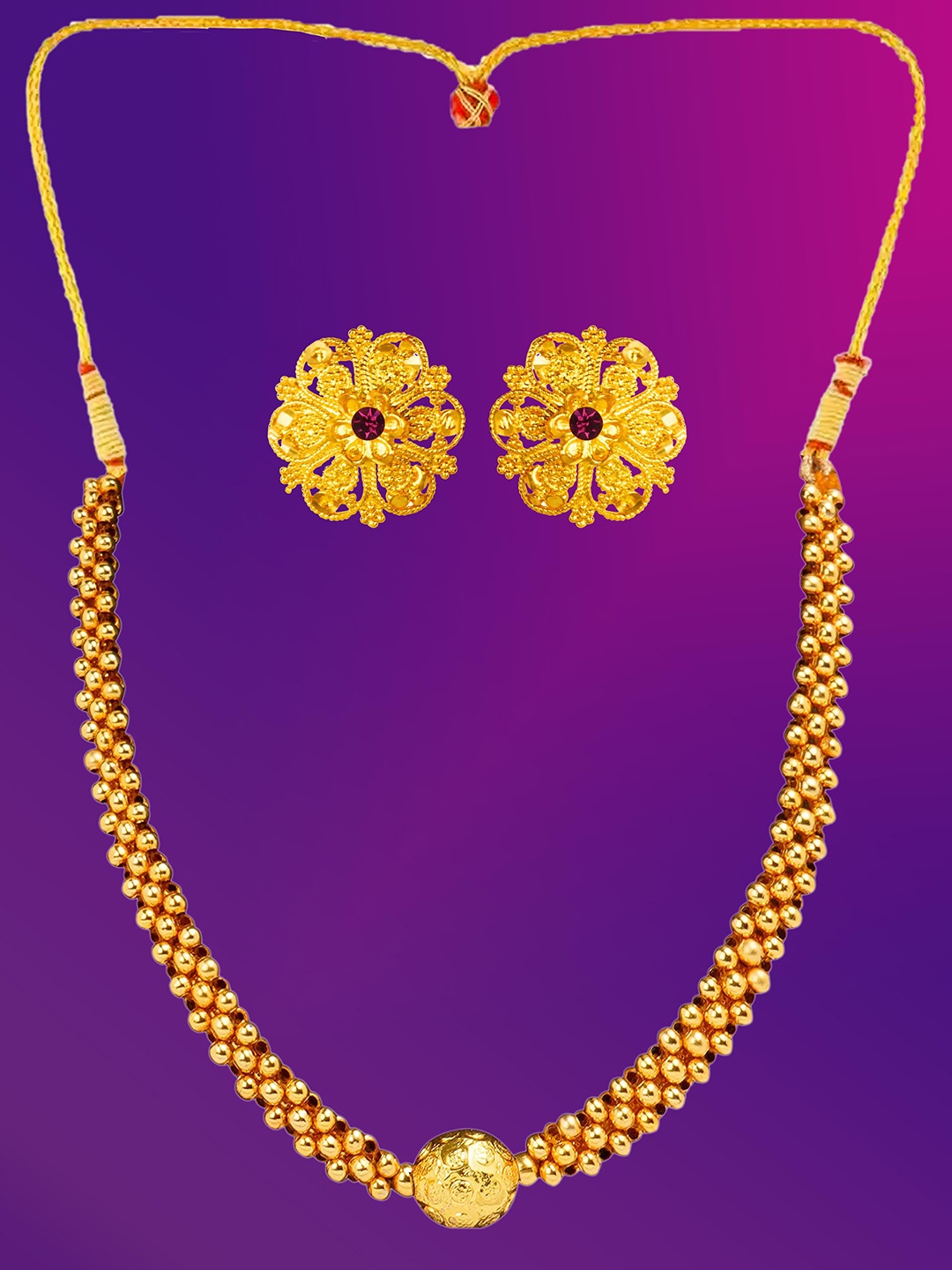 

Lila Gold-Plated Jewellery Set