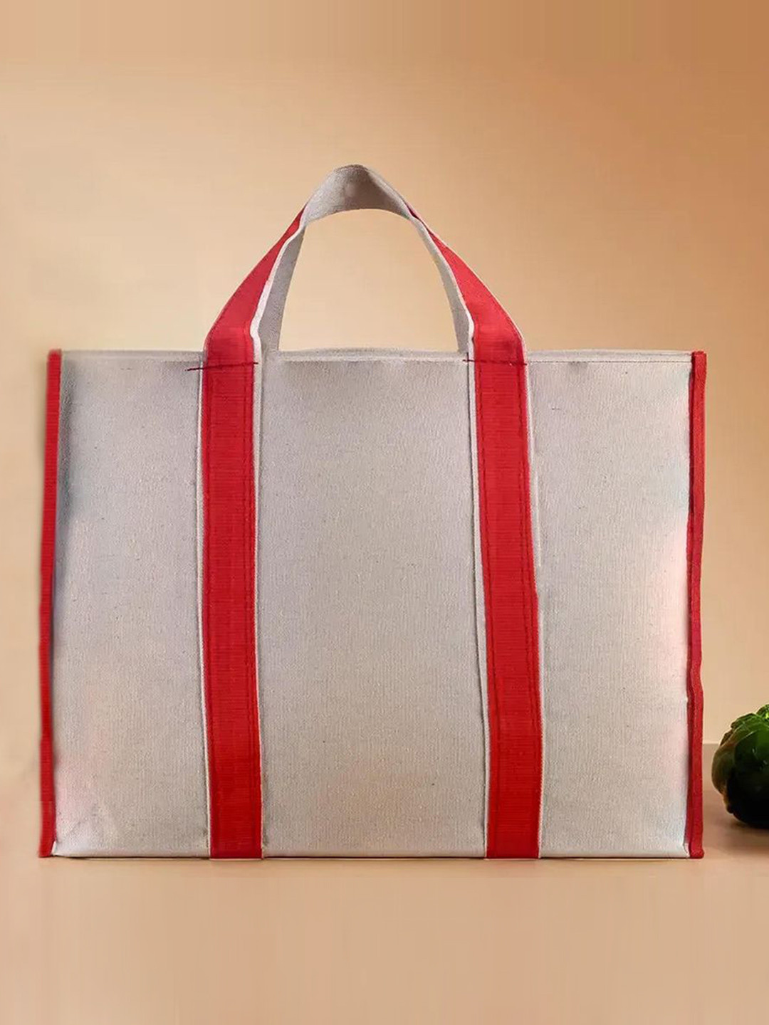 

Kuber Industries Unisex Pack Of 4 Solid Shopper Tote Bags, White