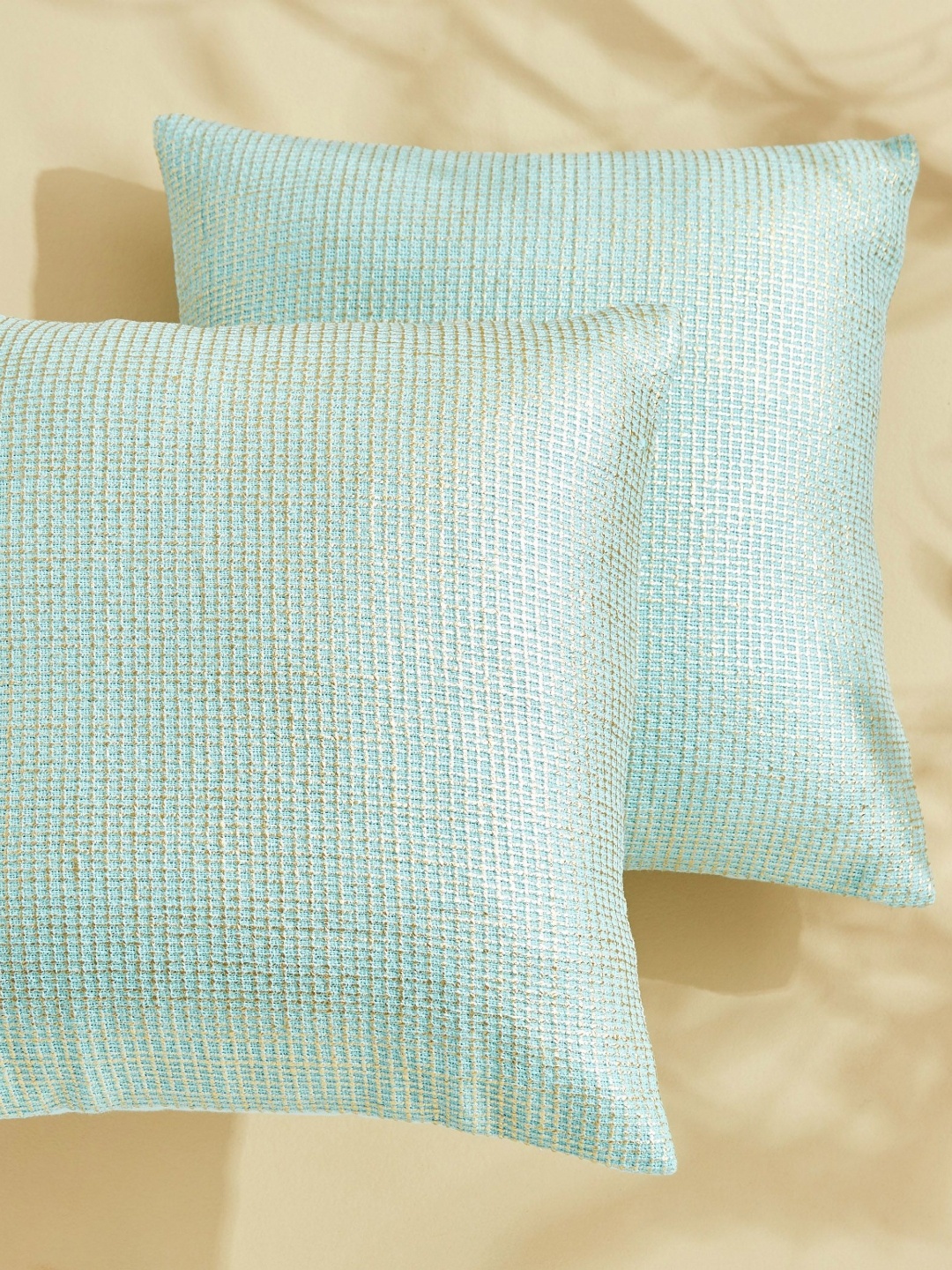 

Home Centre Green Set of 2 Square Cushion Covers