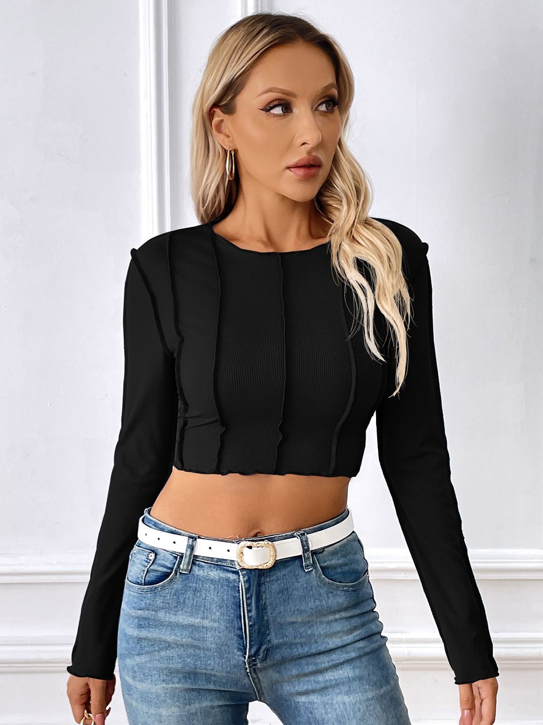 

HERE&NOW Crop Top, Black