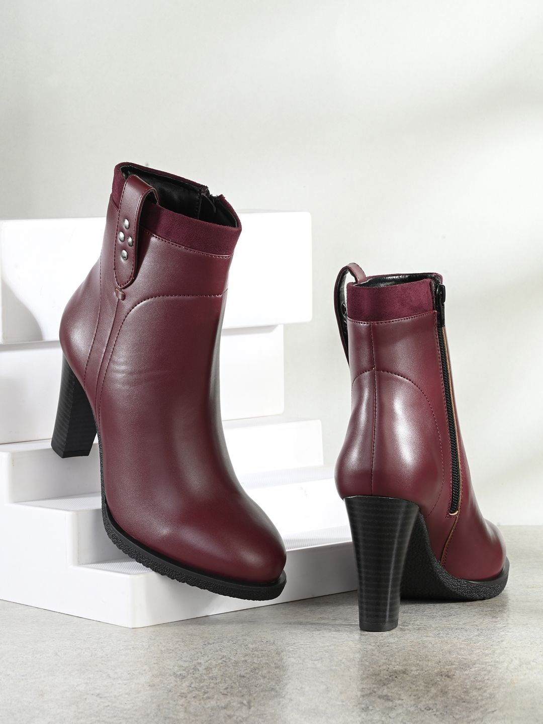 

The Roadster Lifestyle Co Platform-Heeled Chelsea Boots, Maroon