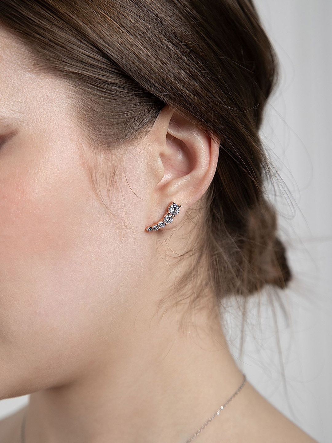 

VELVET IMPERIAL 925 Sterling Silver Silver Plated Contemporary Ear Cuff Earrings