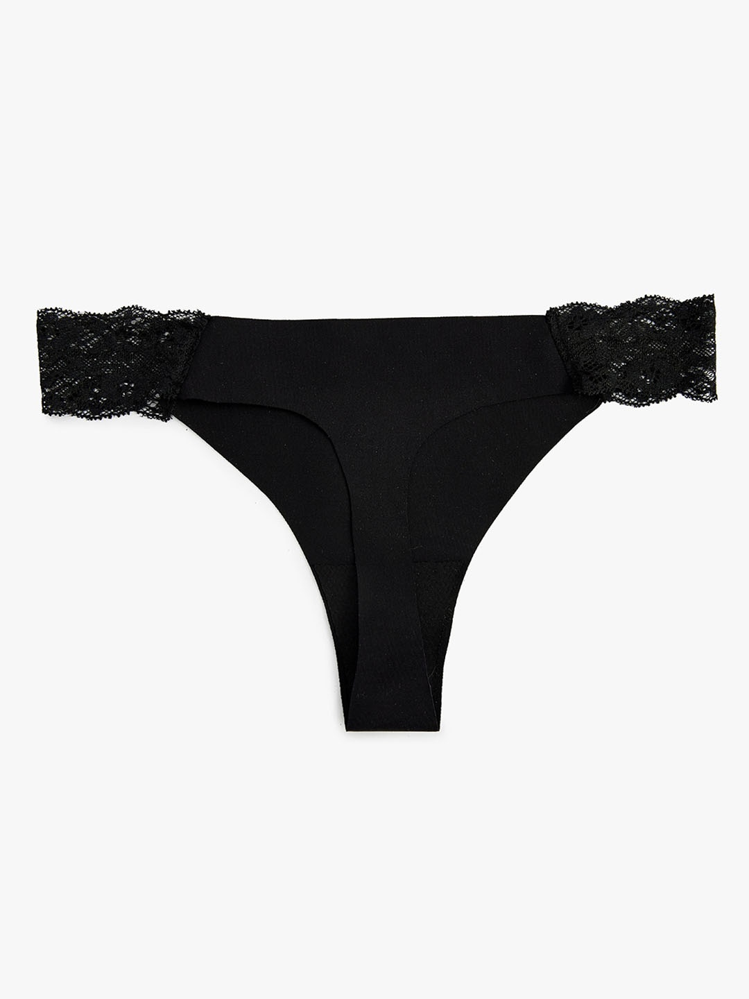 

Koton Mid Rise Thong Briefs 8684289327168, Black