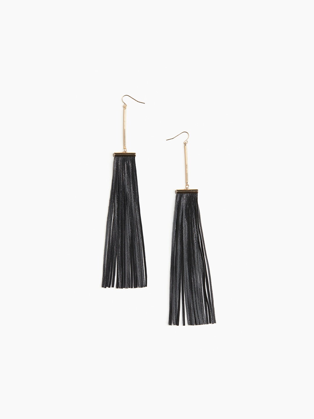 

H&M Fringe-Detail Earrings, Black