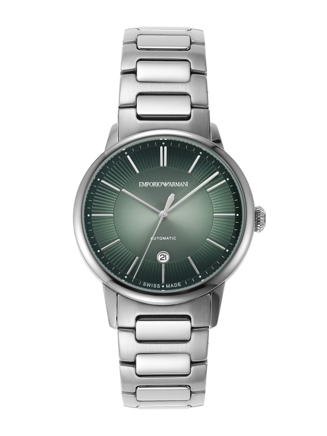 

Emporio Armani Men Dial & Stainless Steel Straps Analogue Automatic Watch, Silver