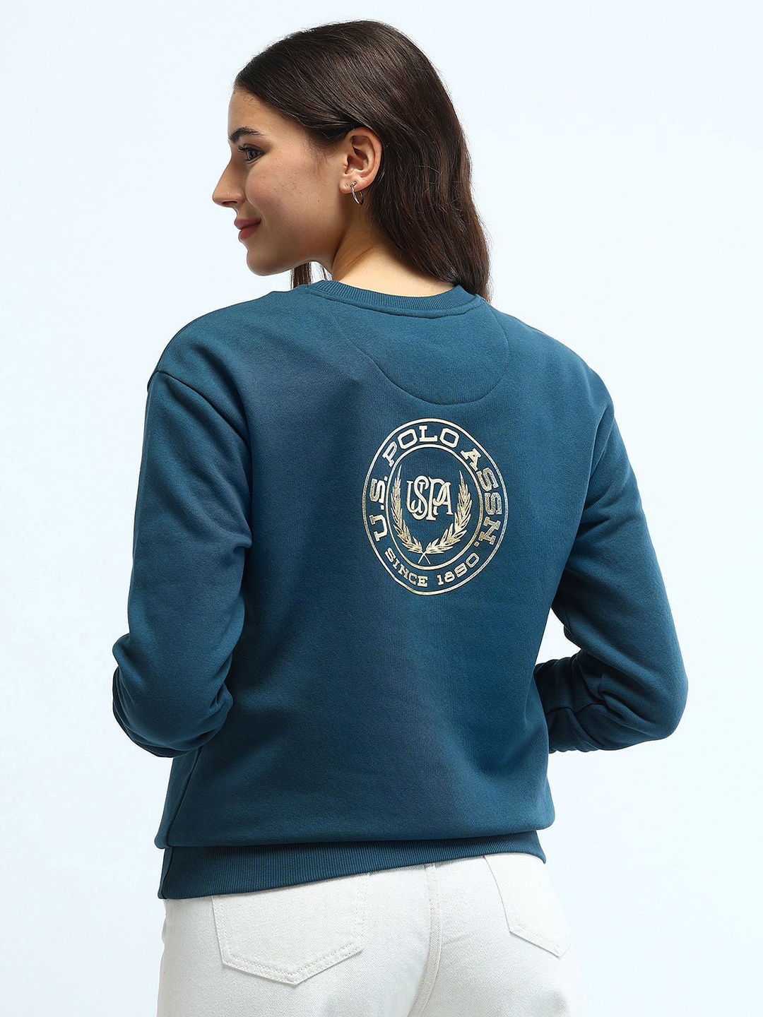 

U.S. Polo Assn. Women Women Printed Sweatshirt, Blue