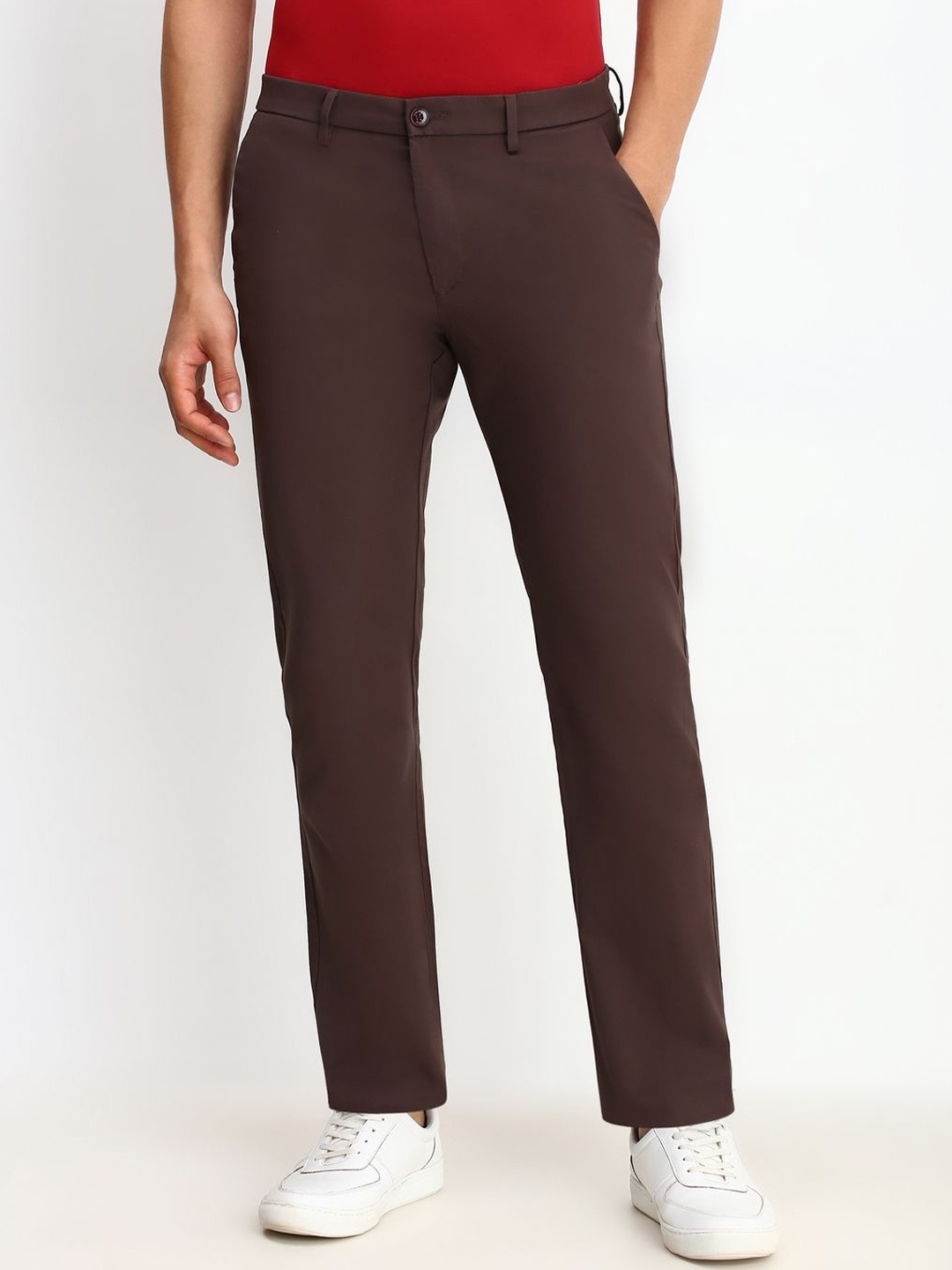 

Allen Solly Men Trousers, Brown