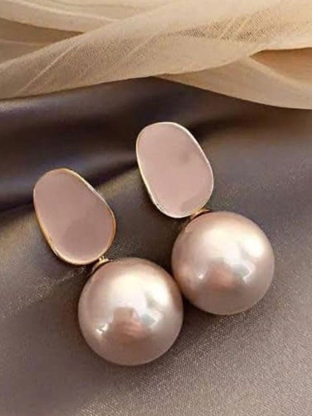 

styledose Classic Drop Earrings, Peach