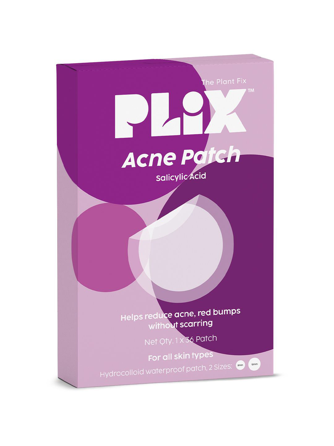 

PLIX THE PLANT FIX Ultra-Thin & Waterproof Acne Patch With Salicylic Acid, Purple