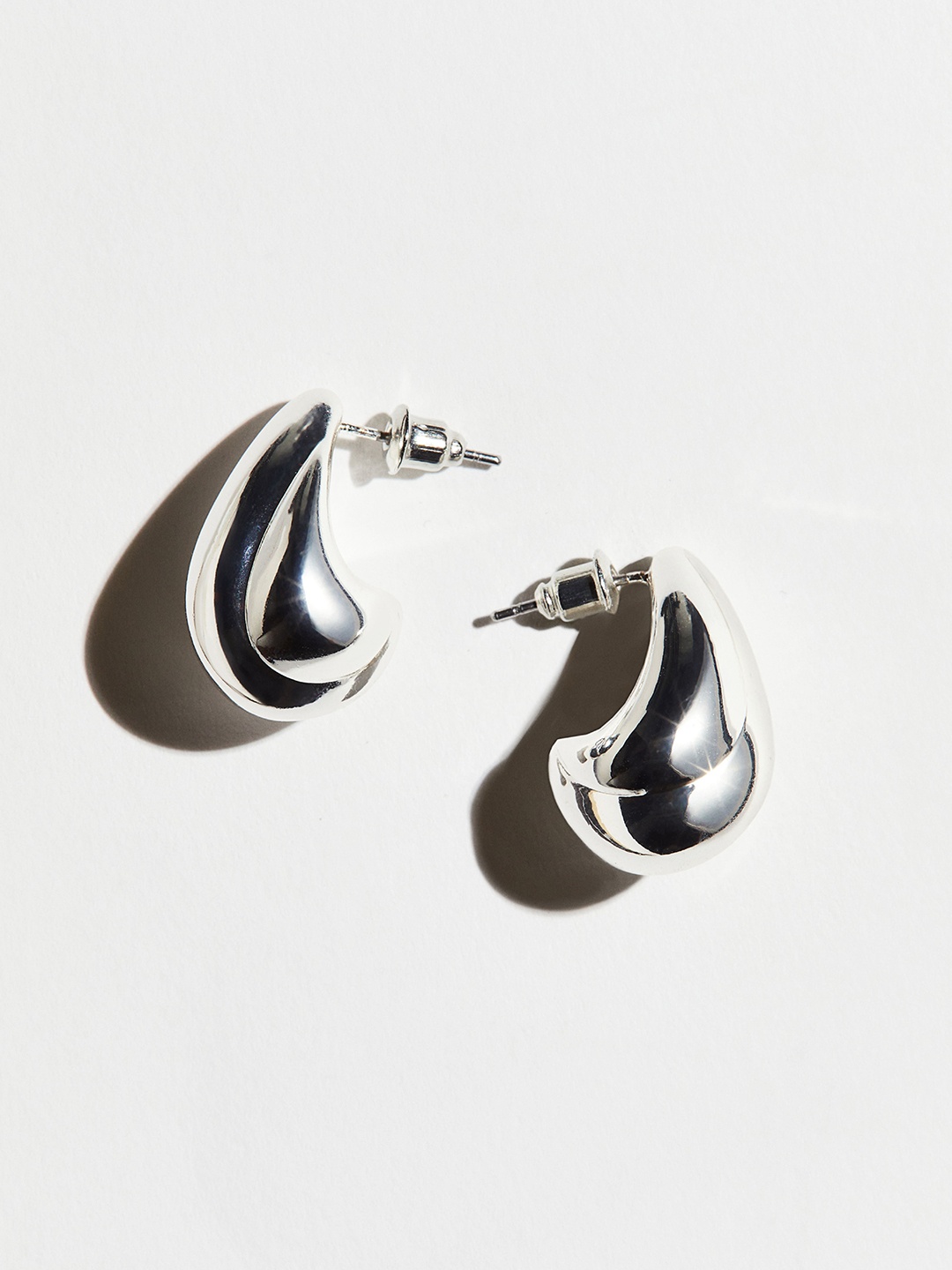 

H&M Dome Earrings, Silver