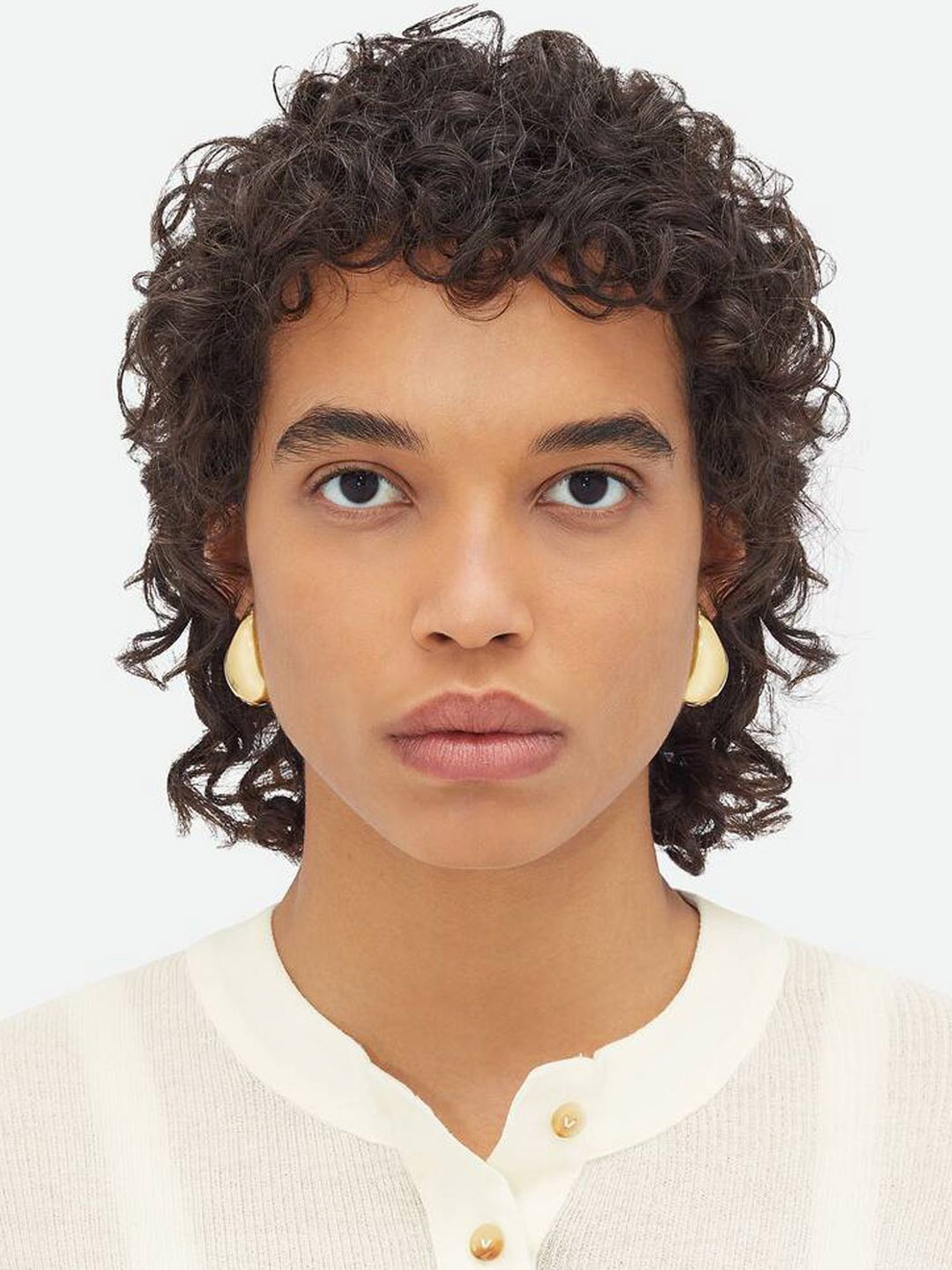 

styledose Sterling Silver Gold-Plated Teardrop Stud Earrings