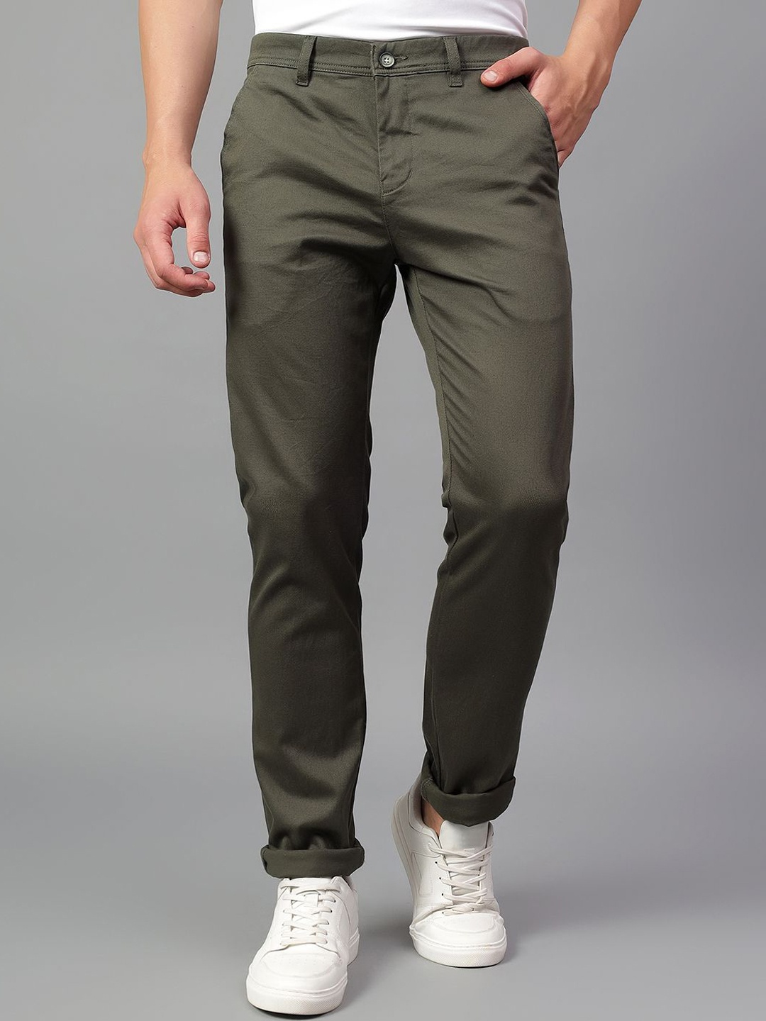 

Cantabil Men Trousers, Green