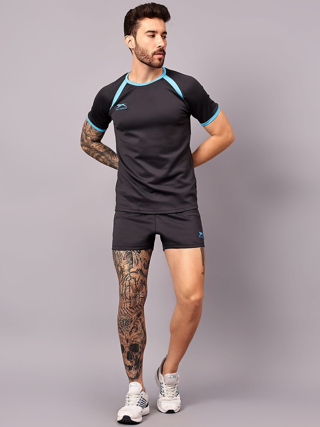 

Shiv Naresh Kabaddi Set Scuba T-Shirt & Short, Grey