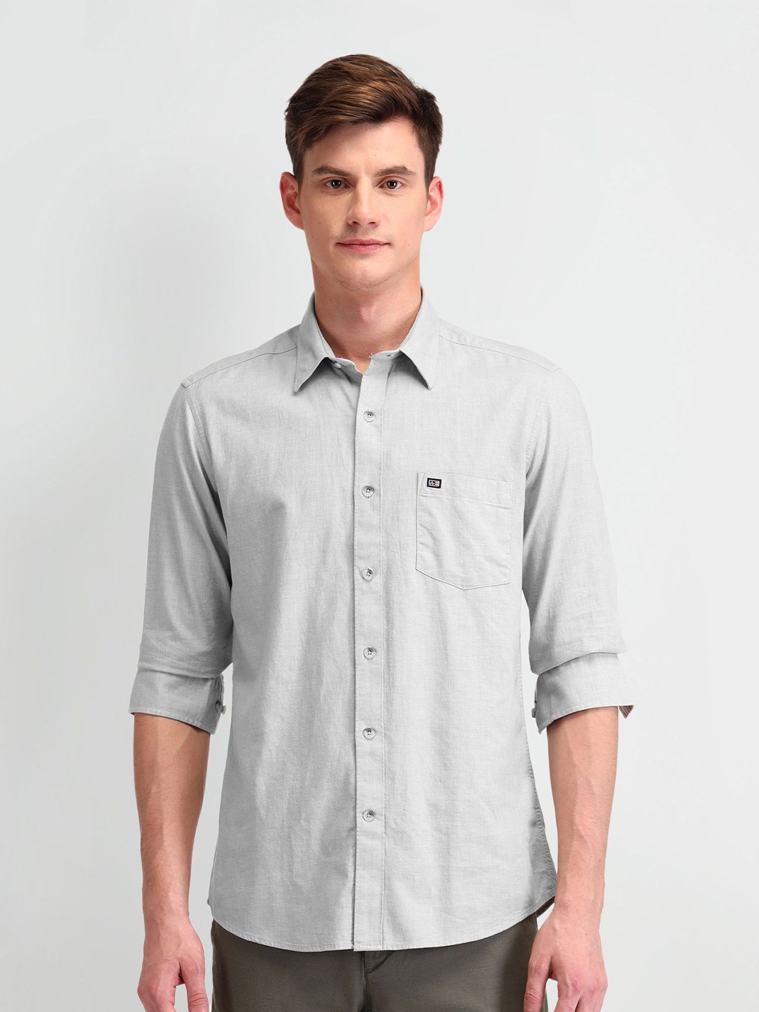 

Arrow Sport Men Manhattan Slim Fit Opaque Casual Shirt, Green