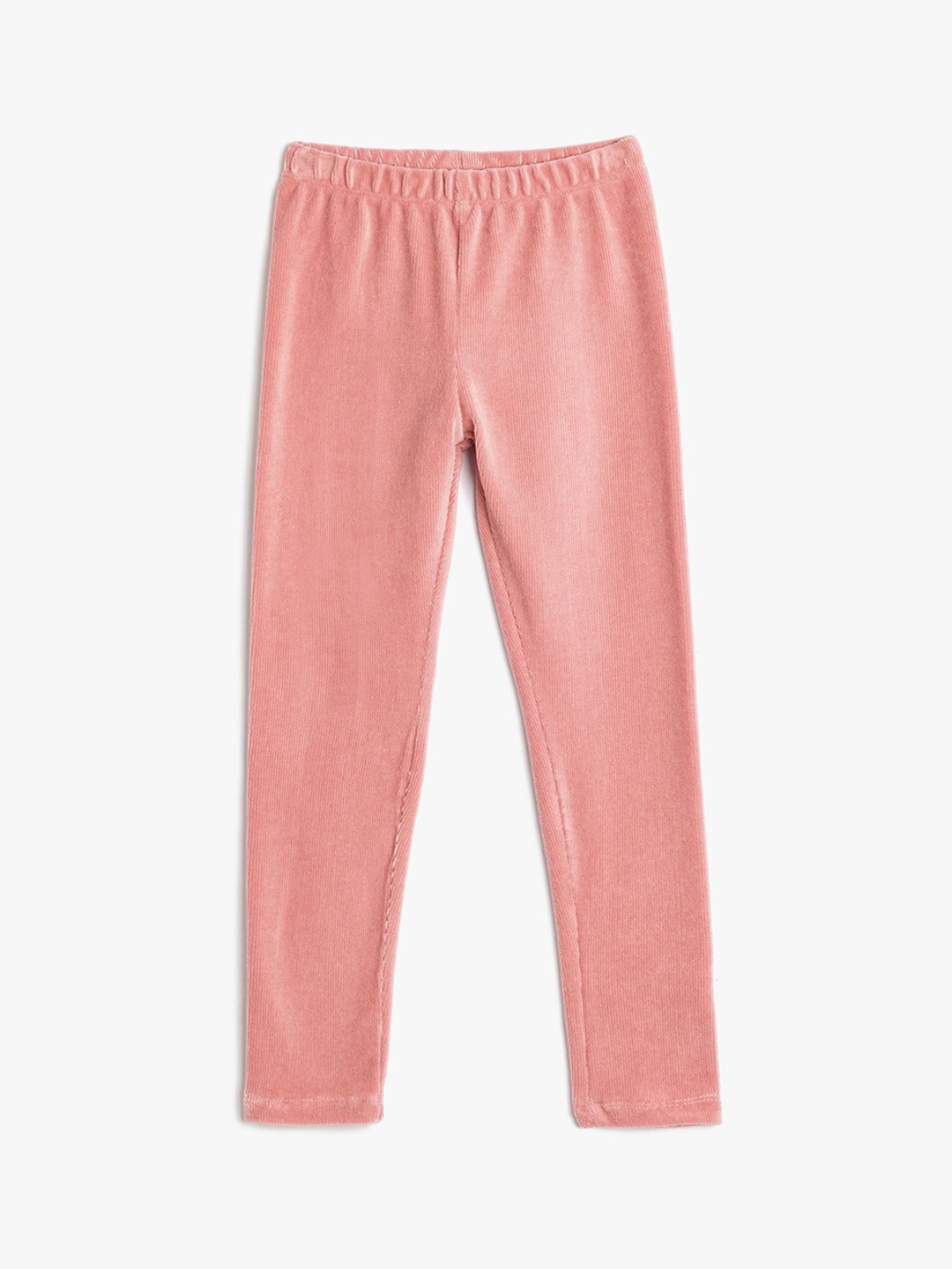 

Koton Girls Mid-Rise Ankle-Length Leggings, Peach