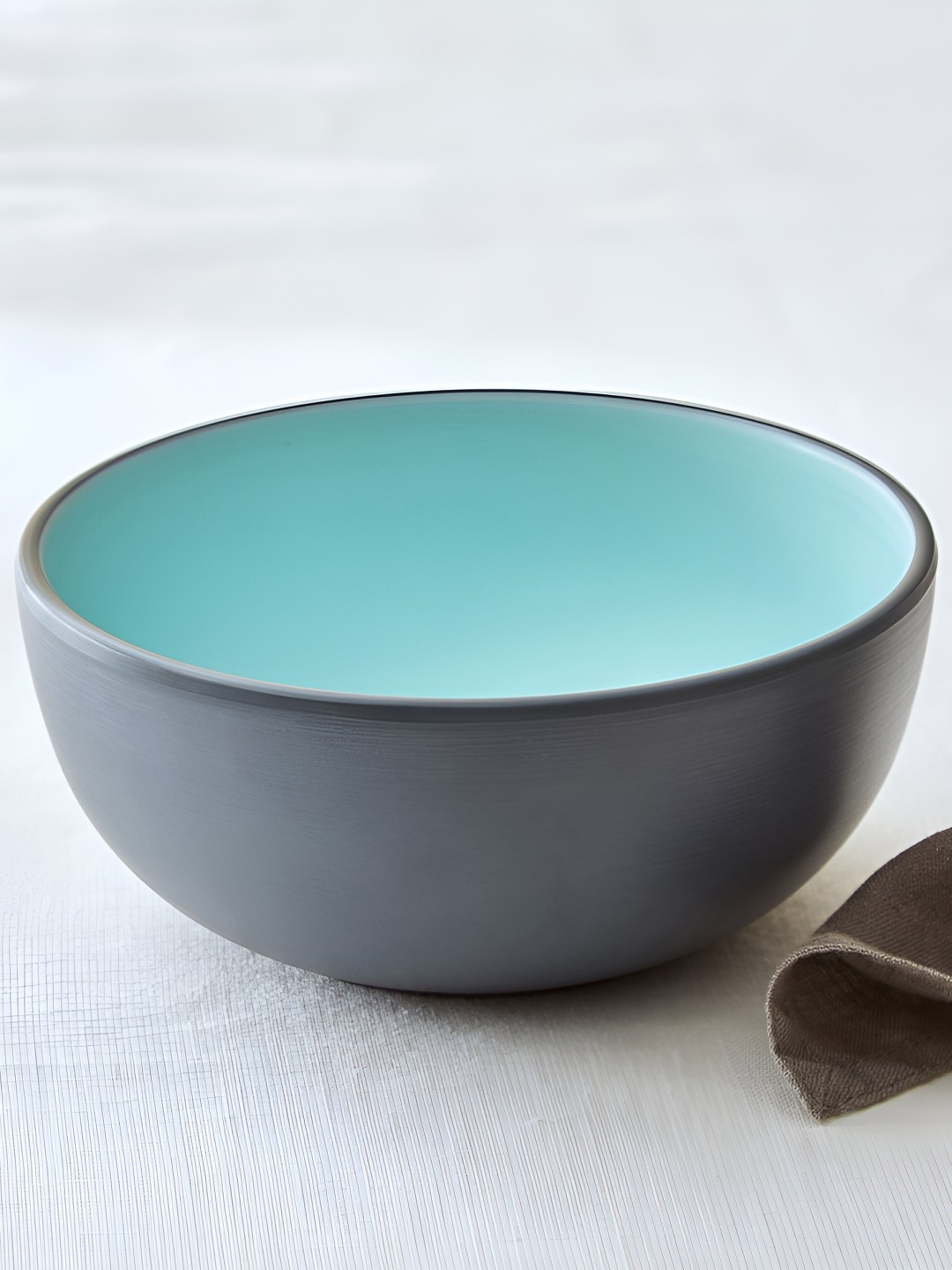 

Home Centre Blue Melamine Glossy Serving Bowl- 660ml