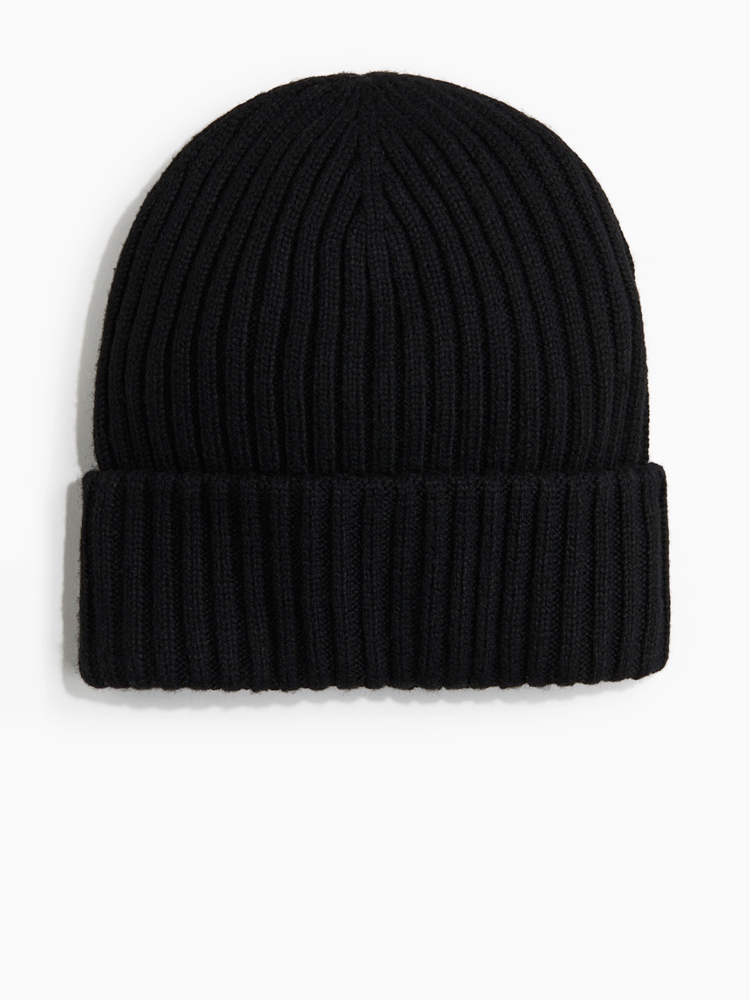 

H&M Rib-Knit Beanie, Black
