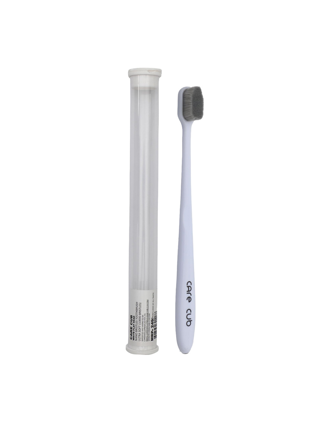 

CARE CUB Flat Ultra Soft-Bristles Sensitive-Gum Toothbrush, White