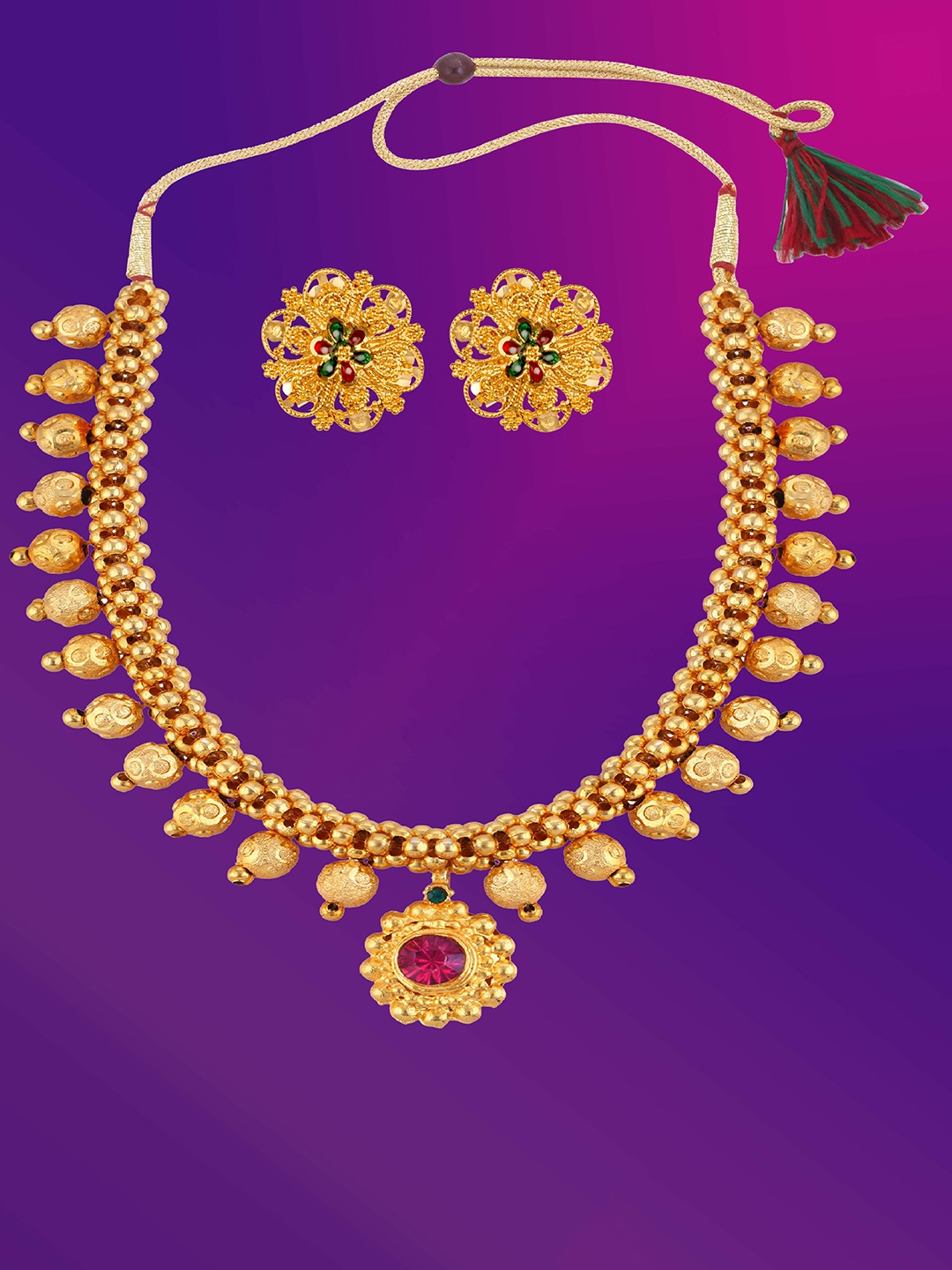 

Lila Gold-Plated Jewellery Set