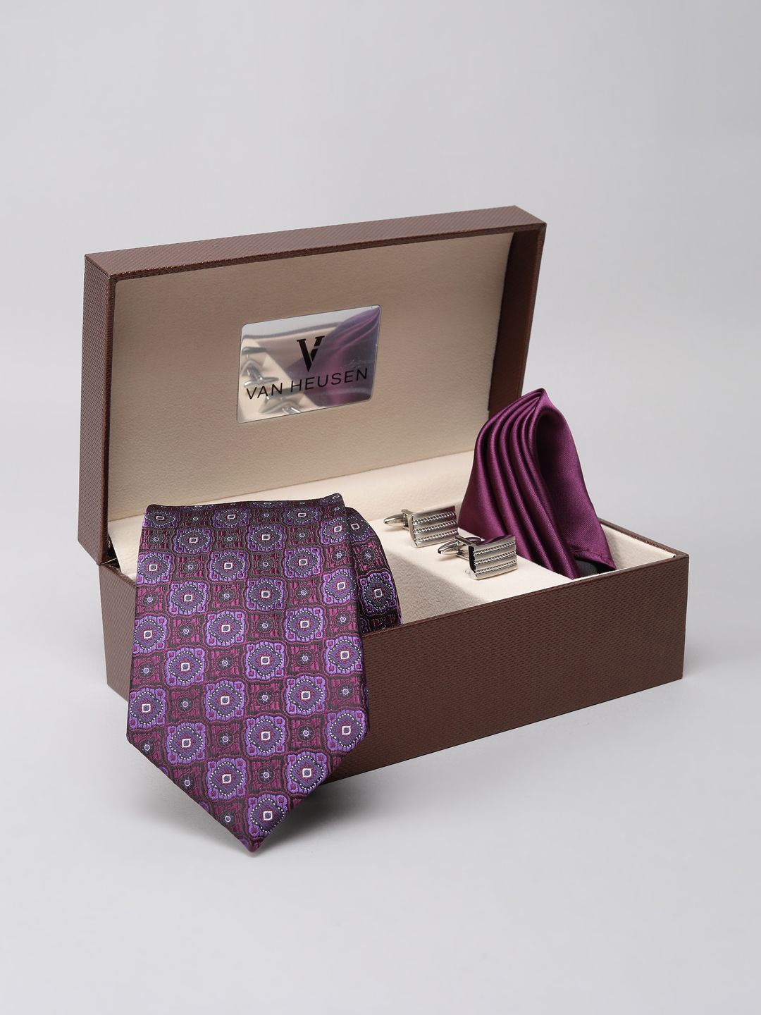 

Van Heusen Men Accessory Gift Set of, Purple