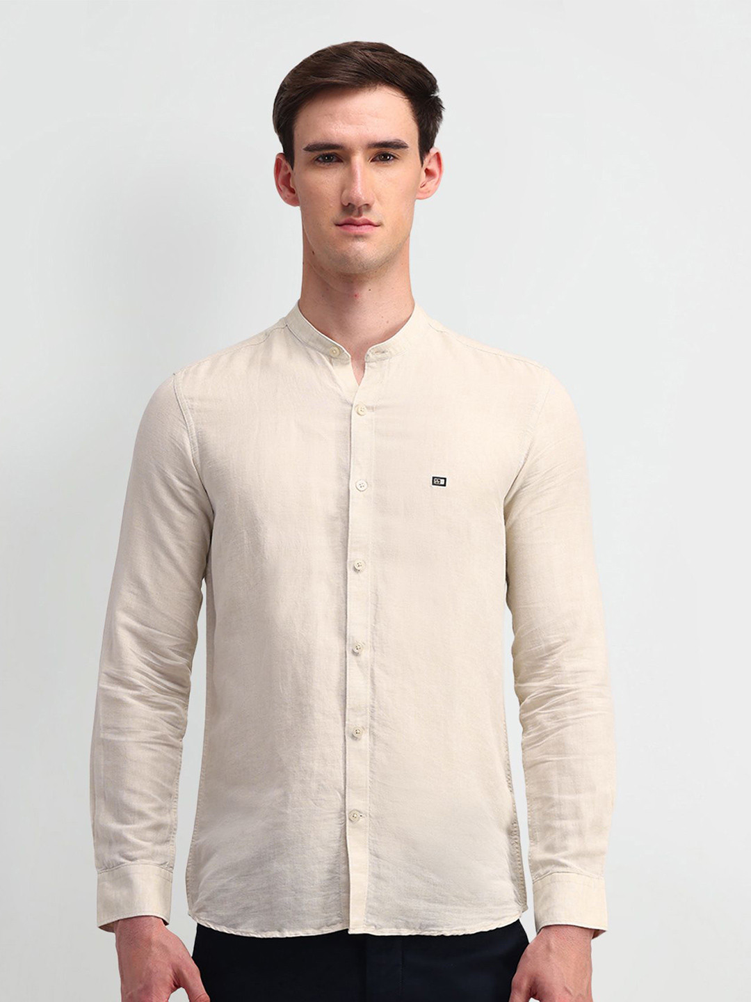 

Arrow Sport Men Manhattan Slim Fit Opaque Casual Shirt, Beige