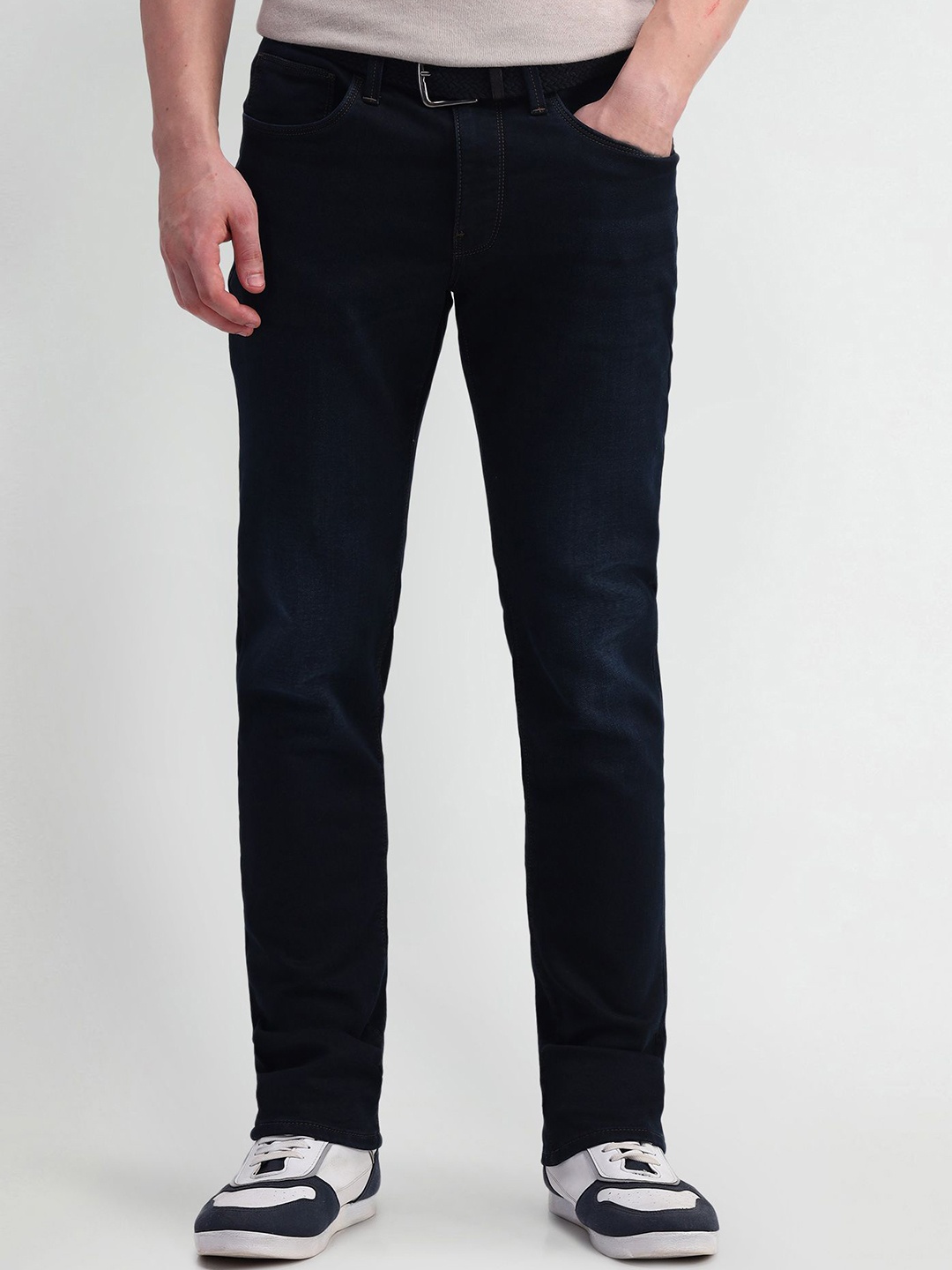 

Arrow Sport Men Cotton Regular Fit Stretchable Jeans, Black