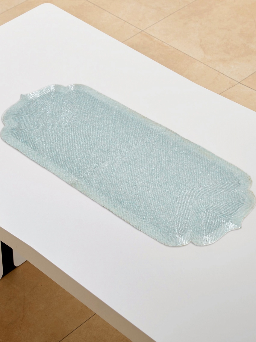 

Home Centre Drake Blue Beaded Table Runner