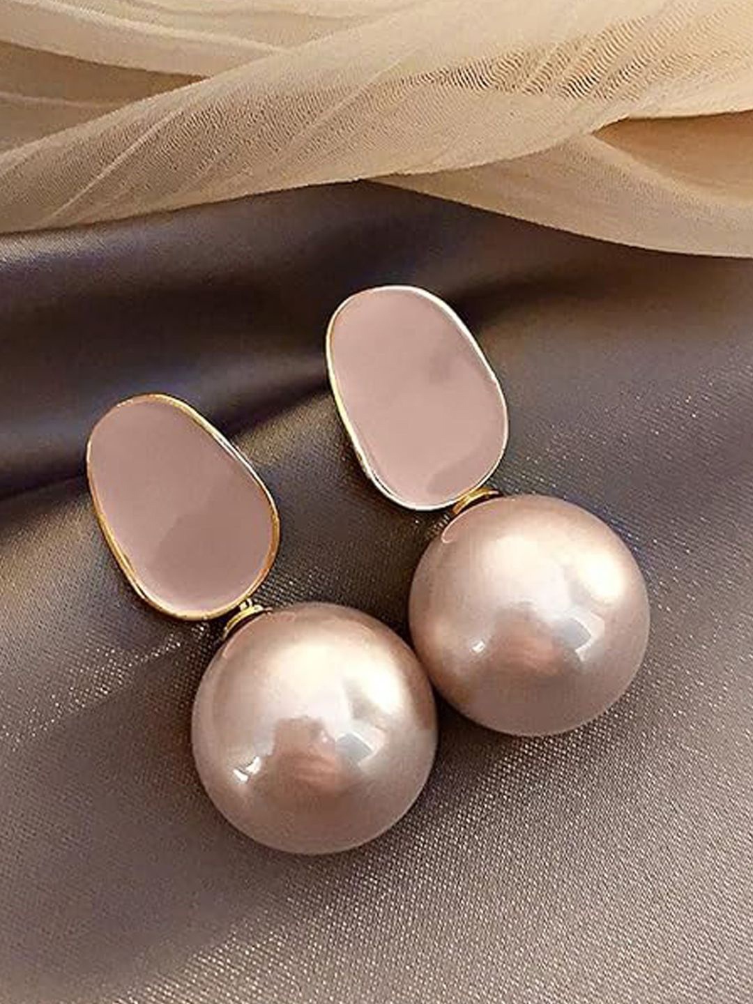 

styledose Classic Drop Earrings, Peach