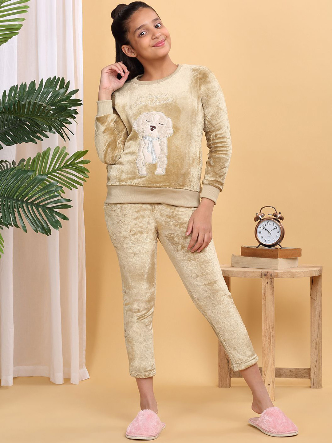 

Sweet Dreams Printed Night suit, Green