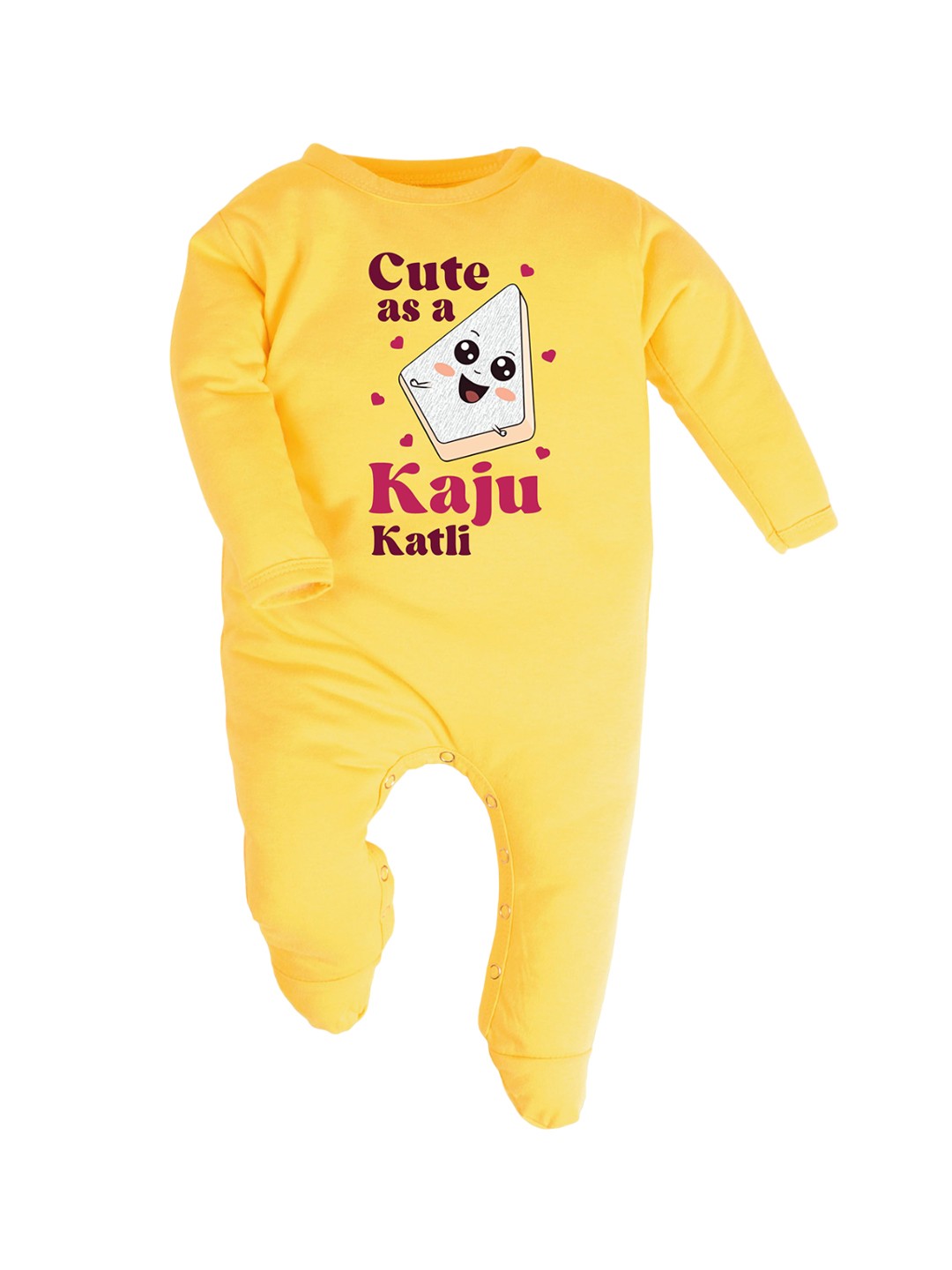 

FFLIRTYGO Unisex Kids Printed Cotton Sleepsuit, Yellow