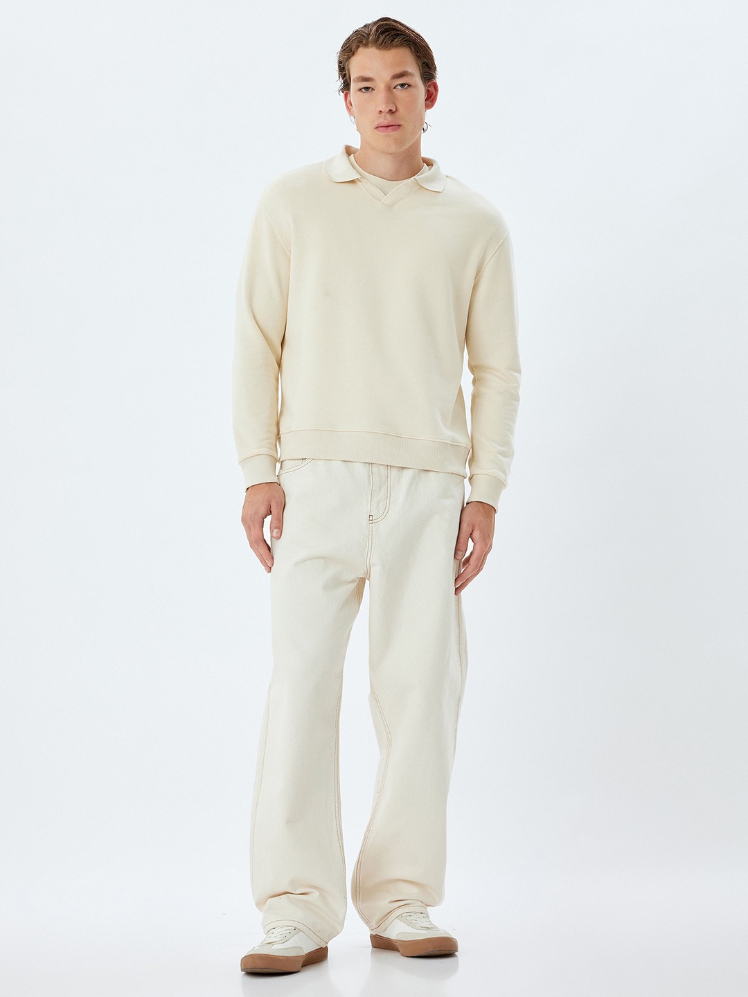 

Koton Men Sweatshirt, White