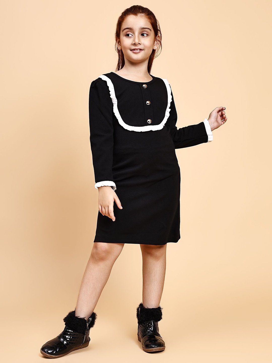 

YK A-Line Dress, Black